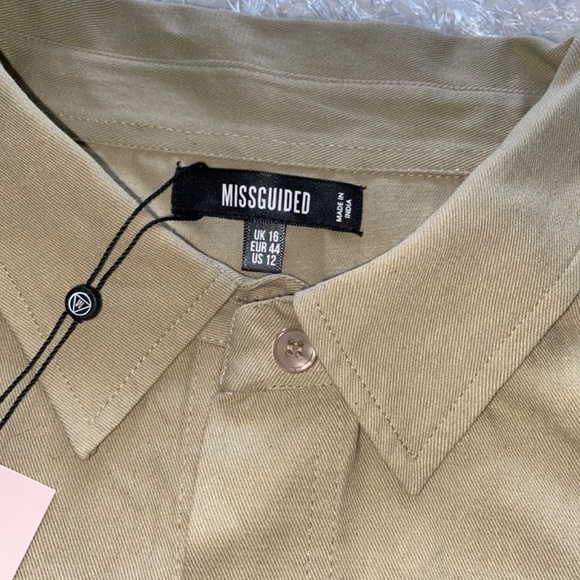 Misguided ladies size 12 long sleeve button down new - Picture 3 of 4